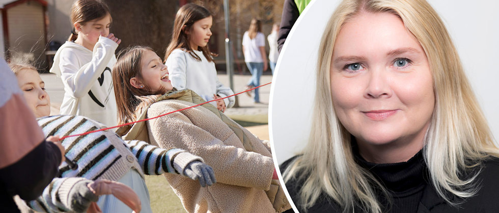 Helga Sverrisdóttir på Skolinspektionen har utrett hur skolorna tar tillvara fritidspersonalens kunskaper om eleverna under hela deras skoldag.